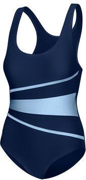 Купальник закритий для жінок Aqua Speed STELLA LADY 8663 чорний, блакитний Жін 40 299-41