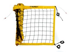 Сетка волейбольная Romi Sport "Профессиональная 3 мм.(PP)" Sia000066PP black/yellow Sia000066PP