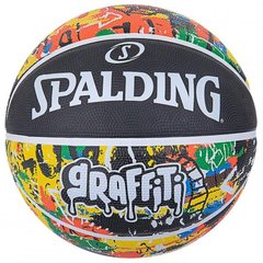 М'яч баскетбольний Spalding Graffiti Ball чорний, мультиколор Уні 7 00000021027