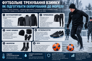 Футбольная тренировка зимой: как подготовить экипировку к морозу