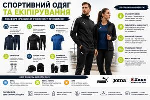 Спортивний одяг та екіпірування: як вибрати термобілизну, спортивні костюми, футболки та аксесуари