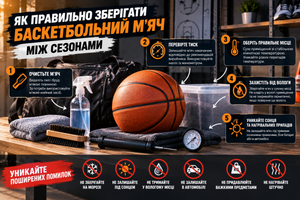 Как правильно хранить баскетбольный мяч в межсезонье