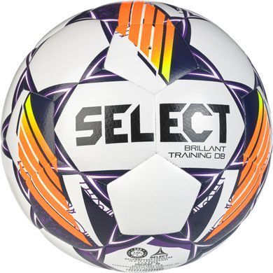 М'яч футбольний Select BRILLANT TRAINING DB v24 білий, фіолетовий Уні 5 00000032884