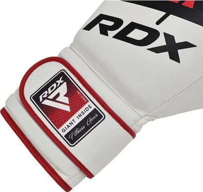 Боксерські рукавиці RDX BOXING GLOVES BGR-F7 білий, червоний  BGR-F7R
