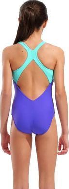 Купальник закритий для дівчат Arena GRAPHIC SWIMSUIT V BACK фіолетовий, рожевий дитячий  010407-880