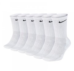 Шкарпетки Nike U NK EVERYDAY CUSH CREW 6PR-BD білий Уні 46-50 00000013890