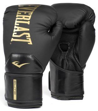 Боксерские перчатки Everlast ELITE 2 BOXING GLOVES черный, золотой Уни  P00003270