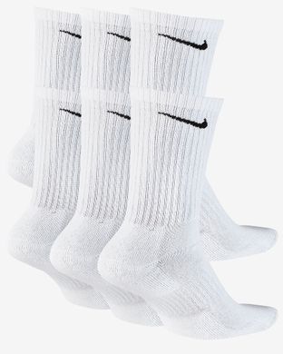 Шкарпетки Nike U NK EVERYDAY CUSH CREW 6PR-BD білий Уні  SX7666-100