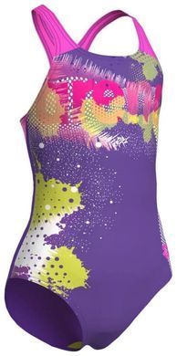 Купальник для дівчат Arena LIGHT TRICKS SWIMSUIT SWIM PRO фіолетовий Діт 116 см 00000035910