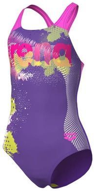Купальник для дівчат Arena LIGHT TRICKS SWIMSUIT SWIM PRO фіолетовий Діт 116 см 00000035910