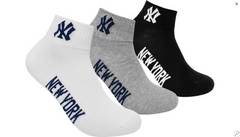 Шкарпетки New York Yankees 3 pk Quarter чорний, білий, сірий Уні 43-46 00000013103