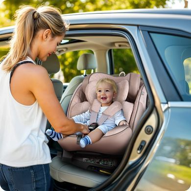 Автокресло Nukido Aero Line ISOFIX 0-36 кг, бежевое. 710122