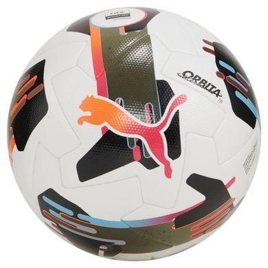 М'яч футбольний Puma Orbita 1 TB (FIFA Quality Pro) білий, чорний, коричневий  5 084322-01