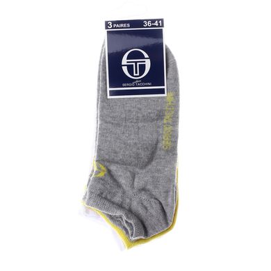 Шкарпетки Sergio Tacchini 3-pack білий, сірий, жовтий Жін 38-41 00000008227