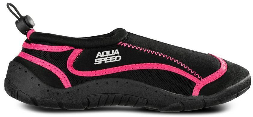 Аквашузи Aqua Speed AQUA SHOE MODEL 28D 9562 чорний, малиновий Уні  704-19