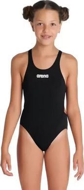 Купальник закритий для дівчат Arena TEAM SWIMSUIT SWIM TECH SOLID чорний Діт 116 см 004764-550