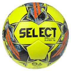М'яч футбольний Select BRILLANT SUPER FIFA TB v22 жовто-сірий Уні 5 00000021268
