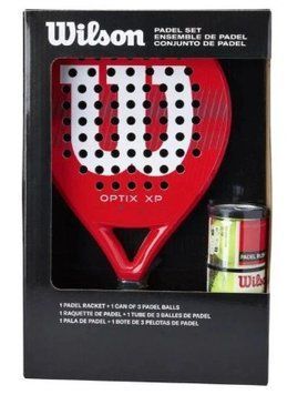 Ракетка для падел-тенісу Wilson Pack Optix XP Red Kit Box WR202110U2