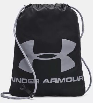 Рюкзак Under Armour Ozsee Sackpack 16L черный серый Уни 28x44 см 1240539-009
