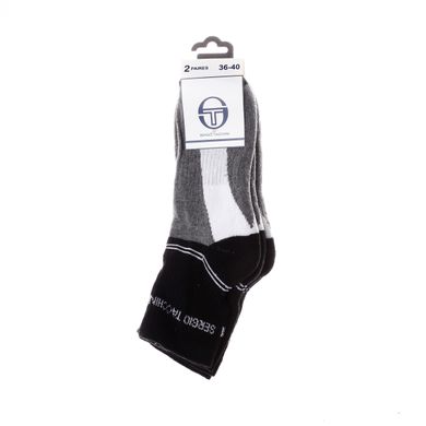 Шкарпетки Sergio Tacchini 3-pack чорний, сірий, білий Уні 36-40 00000008267