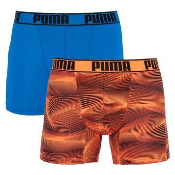 Труси-боксери Puma ACTIVE BOXER PRINT 2P синій, помаранчевий Чол  501010001-030