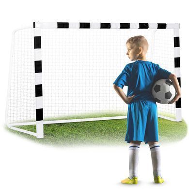 Ворота футбольные Neo-Sport NS-465 300 х 200 x 90 см, черно-белые 1495