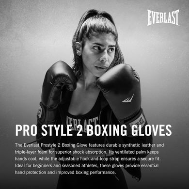 Боксерские перчатки Everlast PROSTYLE 2 BOXING GLOVE красный Уни  P00003082