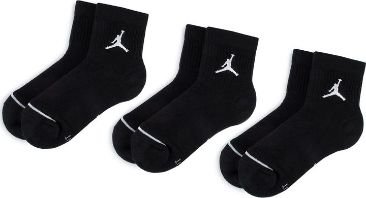 Шкарпетки Nike U JORDAN EVERYDAY MAX ANKL 3PR чорний Уні 38-42 00000016918