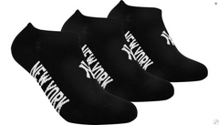 Шкарпетки New York Yankees 3 pk Sneaker чорний Уні 35-38 00000013107