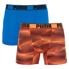 Труси-боксери Puma ACTIVE BOXER PRINT 2P синій, помаранчевий Чол M 00000009326