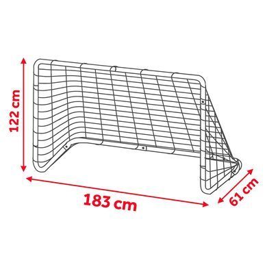 Ворота футбольные Neo-Sport NS-492 183 x 122 x 61 см, черные 1492