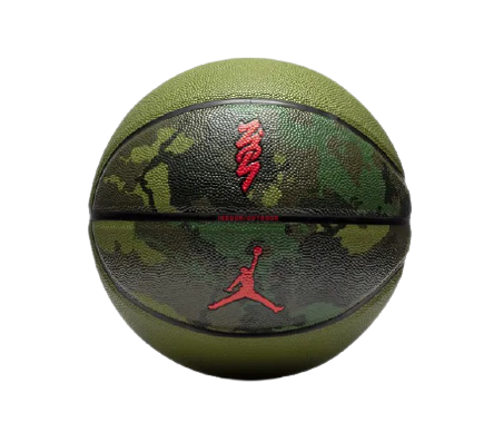 М'яч баскетбольний Nike JORDAN ALL COURT 8P Z WILLIAMSON DEFLATED ASPARAGU хакі Уні 7 J.100.4141.965.07