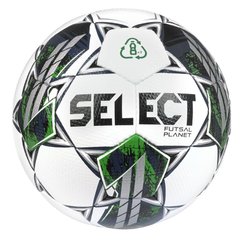 Мяч для футзала Select Futsal Planet v22 (327) бело/зеленый, размер 4 103346-327
