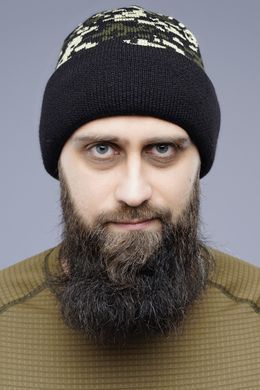 Шапка тактична зимова ЗСУ Brotherhood чорний піксель 100004