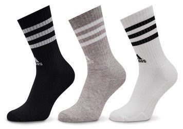 Шкарпетки Adidas 3S C SPW CRW 3P білий, сірий, чорний Уні L (43-45) 00000031970
