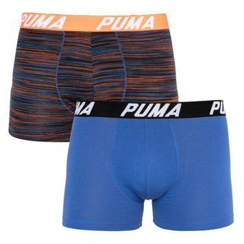 Труси-боксери Puma SPACEDYE STRIPE BOXER 2P синій, червоний Чол S 501002001-030