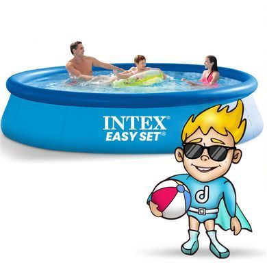 Бассейн надувной 15в1 INTEX 28132, 366 x 76 см + машина для создания пузырей DM-28132-M