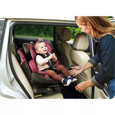 Автокрісло Nukido Prestige Line ISOFIX 0-36 кг, чорно-рожеве 710102