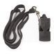Свисток арбітра пластиковий зі шнурком Meta Whistle plastic classic with lanyard чорний Уні OFSM 1010002401 фото 1