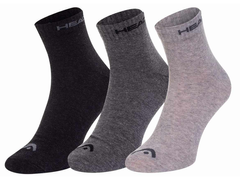 Шкарпетки Head QUARTER 3P UNISEX сірий, білий, чорний Уні 39-42 00000020825