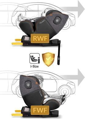 Автокрісло Nukido Prestige Line ISOFIX 0-36 кг, чорно-сіре 710100