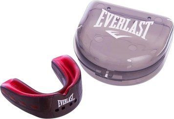 Капса для бокса Everlast EVERSHIELD DOUBLE MOUTH GUARD черный, красный Уни UNI 1400007