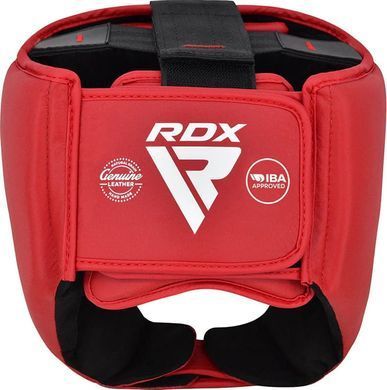 Шлем RDX HEAD GUARD LEATHER IBA APPROVED-1 красный L HGL-IBA-1R