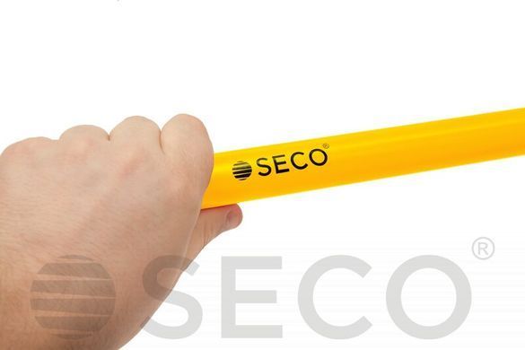 Набор из 10 конусов высотой 48 см., и 5 палок длиной 1 м. SECO желтого цвета 18102600 18102600