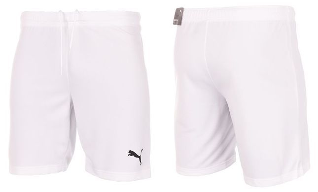 Шорты Puma teamRISE Short Jr белый детский 176 см 704943-03