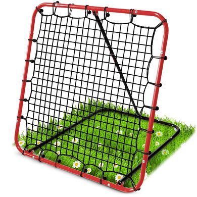 Сітка тренувальна для футболу Neo-Sport NS-491 Rebounder 120 x 120 х 107 см, червона 1491