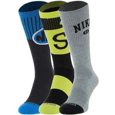 Шкарпетки Nike U NK SB EVERYDAY MAX LTWT CREW 3PR мультиколор Уні 34-38 CU6478-902