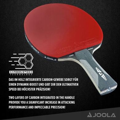 Ракетка для настольного тенниса Joola Rosskopf Carbon + чехол + 3 мячика rakjol20