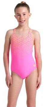 Купальник для дівчат Arena KIKKO V SWIMSUIT SWIM PRO BACK фіолетовий, жовтий Діт 152 см 006748-930