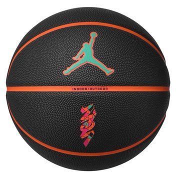 М'яч баскетбольний Nike JORDAN ALL COURT 8P Z WILLIAMSON DEFLATED чорний, помаранчевий Уні 7 J.100.4141.095.07